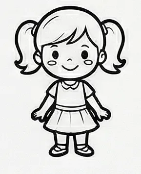 a drawing of a girl with a ponytail.webp